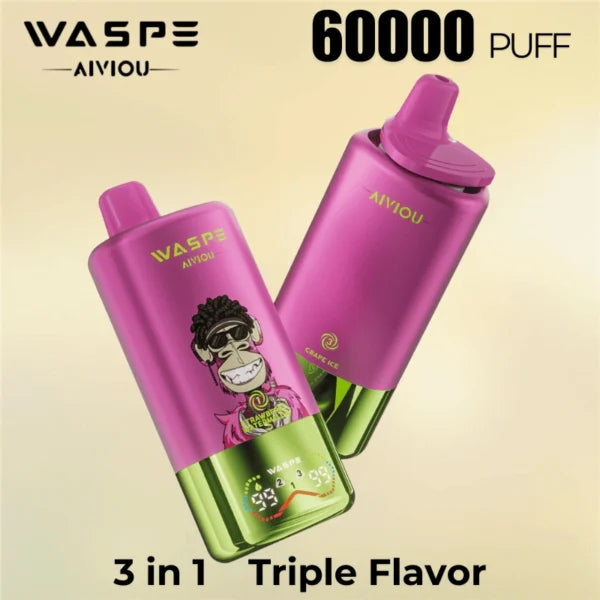 WASPE 60K 3-in-1 Triple Flavor Disposable Vape  vapebartime.com